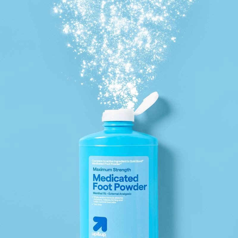 slide 2 of 3, Anti-Itch Medicated Foot Powder - 10oz - up&up™, 10 oz
