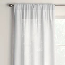 60"x84" Sheer Window Curtain Panel White - Room Essentials™: Recycled Polyester, Energy Efficient, Rod Pocket