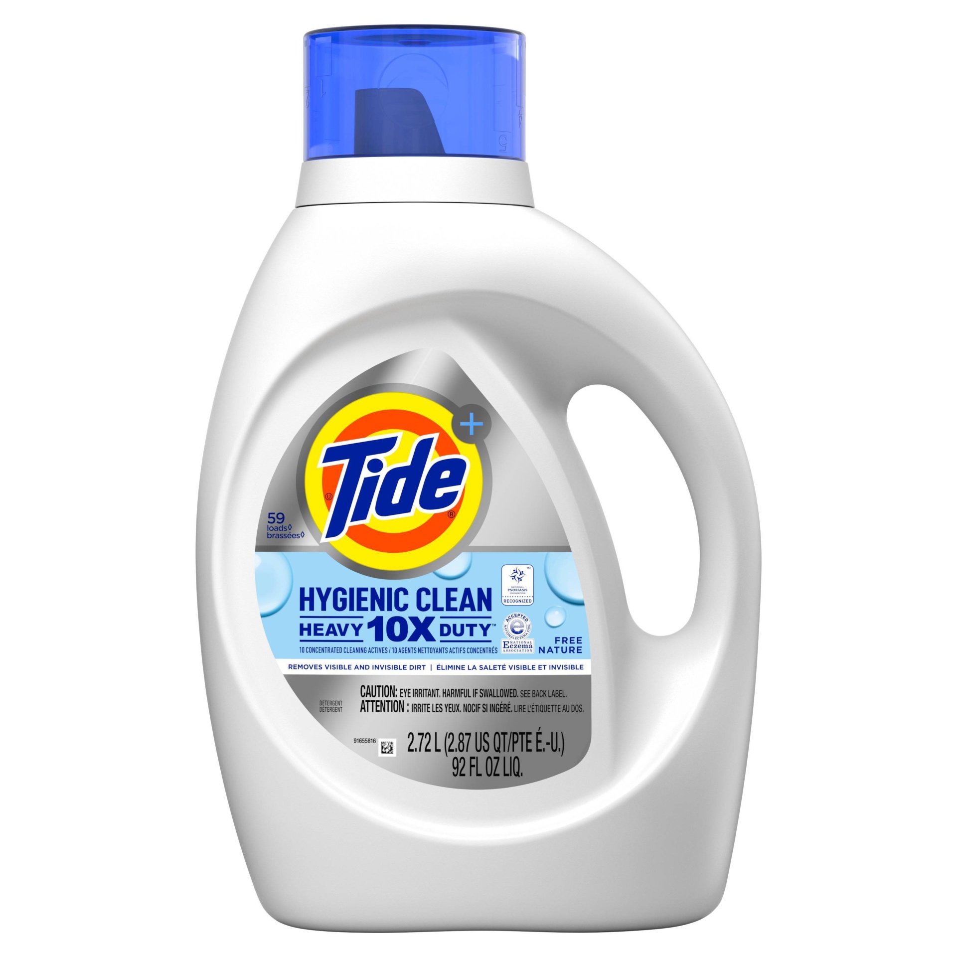 slide 1 of 1, Tide Liquid Hygienic Clean Free, 92 fl oz