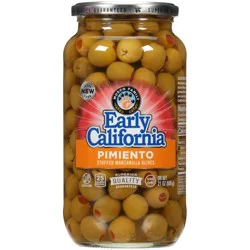 Early California Pimiento Stuffed Manzanilla Olives - 21oz