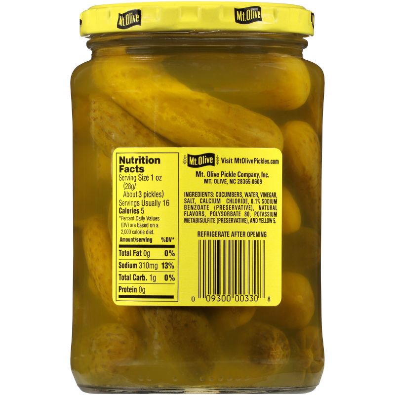 slide 2 of 4, Mt. Olive Kosher Dill Pickles - 24oz, 24 oz