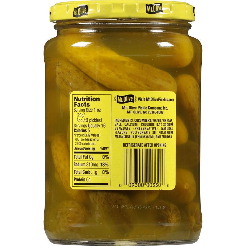 slide 3 of 4, Mt. Olive Kosher Dill Pickles - 24oz, 24 oz