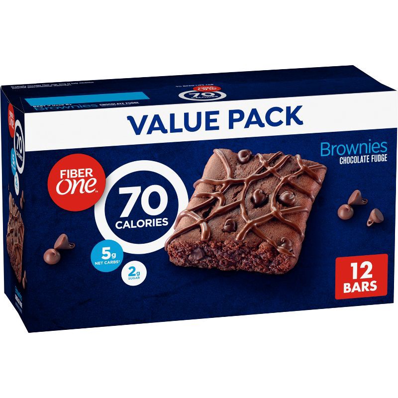 slide 1 of 9, Fiber One Chocolate Fudge Brownies - 10.6oz - 12ct, 12 ct; 10.6 oz