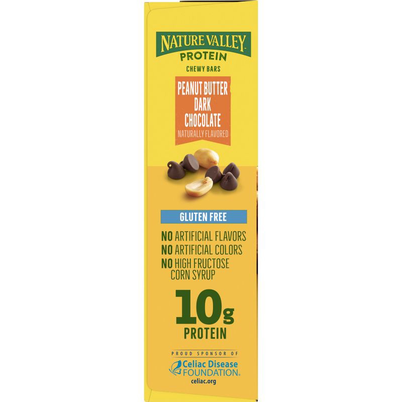 slide 5 of 11, Nature Valley Peanut Butter Dark Chocolate Protein Chewy Bars - 5ct, 5 ct