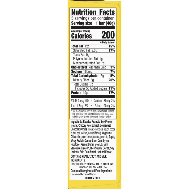 slide 6 of 11, Nature Valley Peanut Butter Dark Chocolate Protein Chewy Bars - 5ct, 5 ct