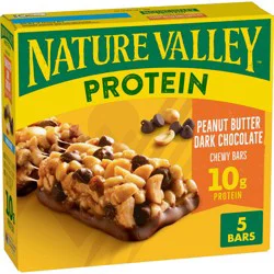 Nature Valley Peanut Butter Dark Chocolate Protein Chewy Bars - 5ct