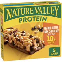 Nature Valley Peanut Butter Dark Chocolate Protein Chewy Bars - 5ct