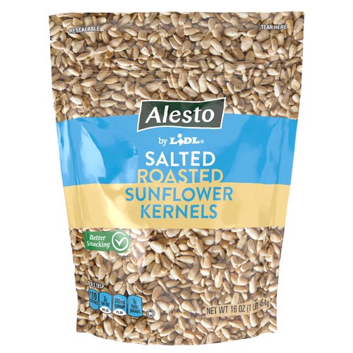 slide 1 of 1, Alesto roasted salted sunflower kernels, 16 oz