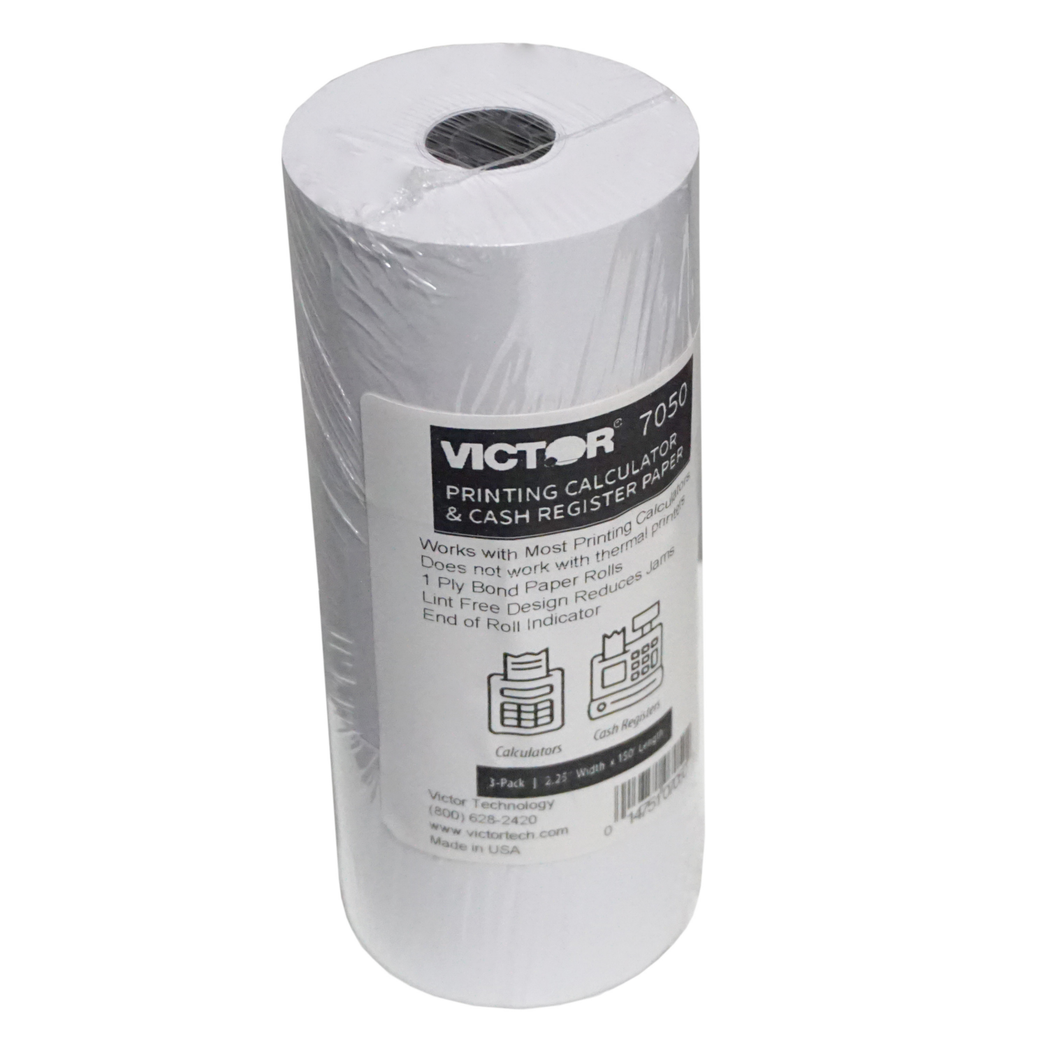 slide 3 of 4, Victor Calculator Register Rolls, 3 ct