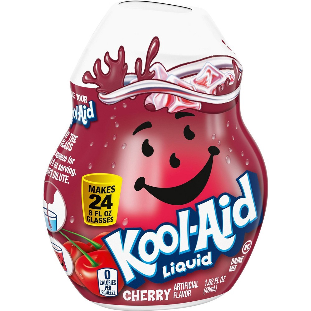 slide 3 of 10, Kool-Aid Cherry Liquid Water Enhancer - 1.62 fl oz Bottle, 1.62 fl oz
