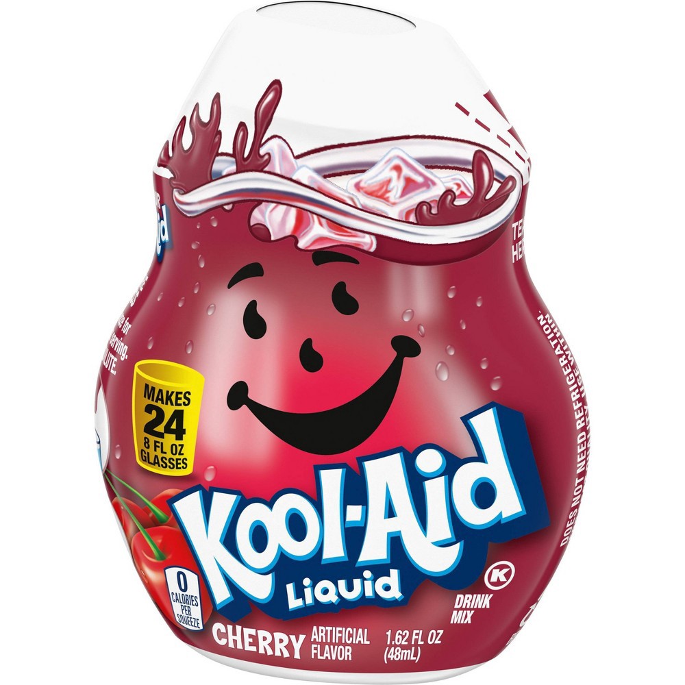 slide 4 of 10, Kool-Aid Cherry Liquid Water Enhancer - 1.62 fl oz Bottle, 1.62 fl oz