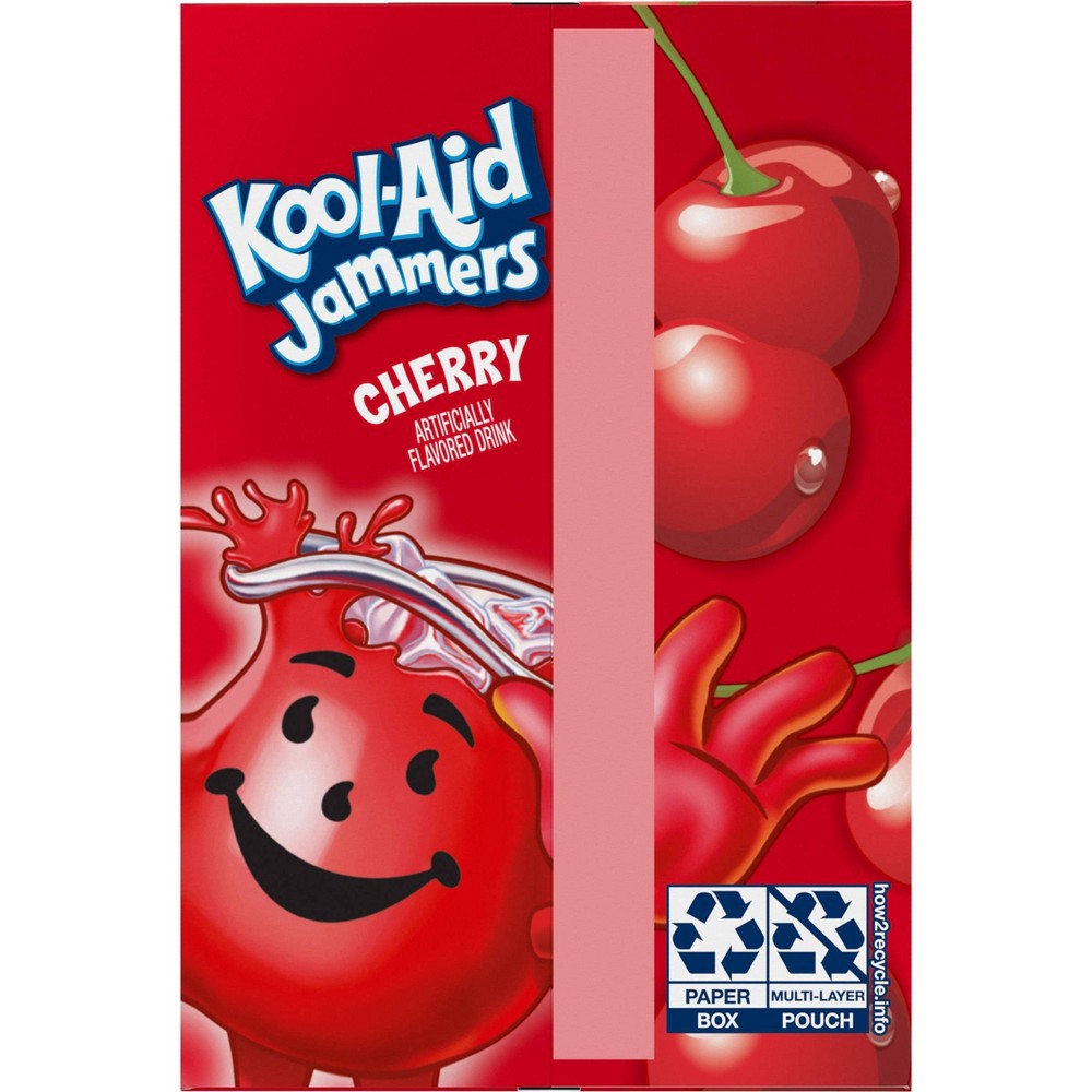 slide 12 of 12, Kool-Aid Jammers Cherry Juice Drinks - 10pk/6 fl oz Pouches, 10 ct; 6 fl oz