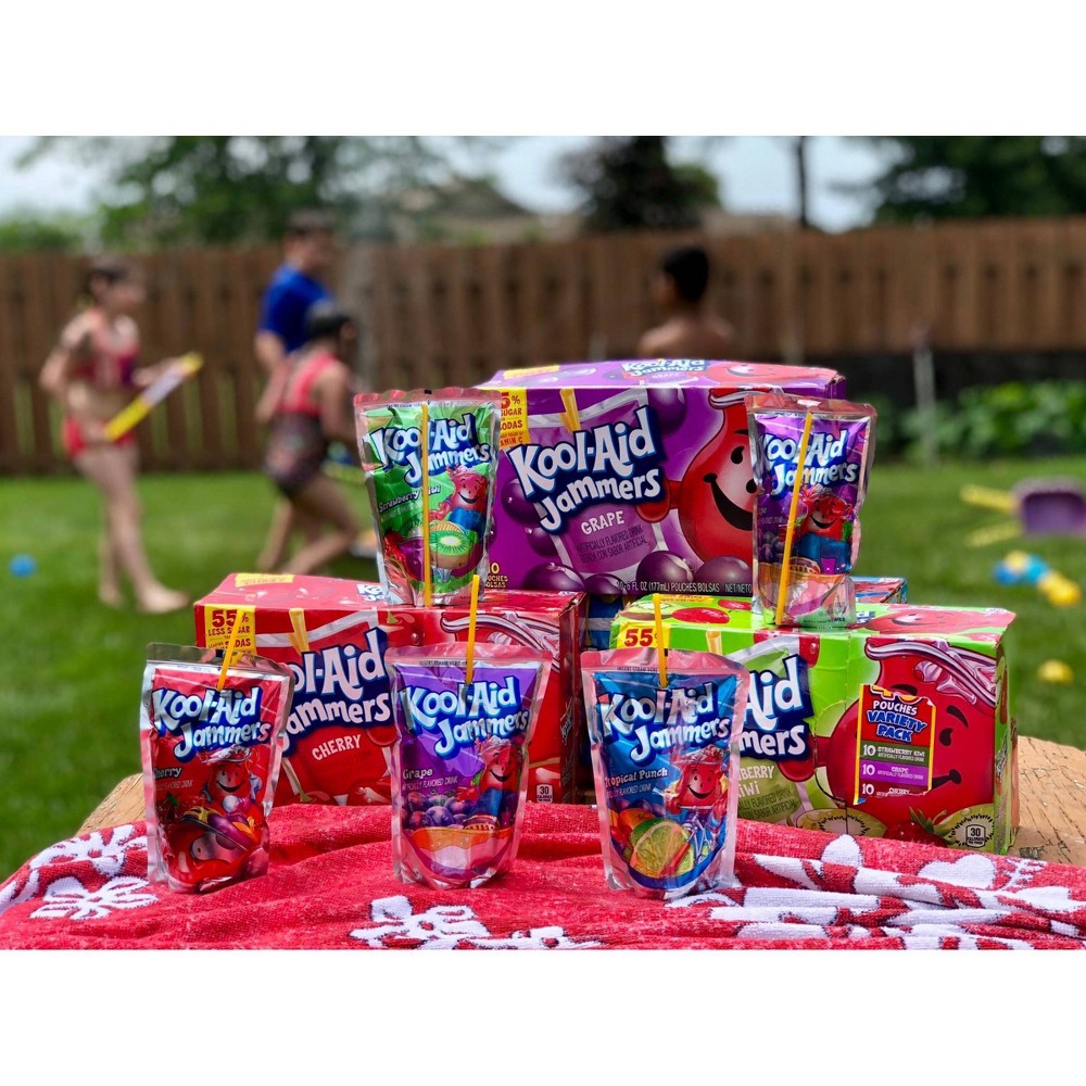 slide 5 of 12, Kool-Aid Jammers Cherry Juice Drinks - 10pk/6 fl oz Pouches, 10 ct; 6 fl oz