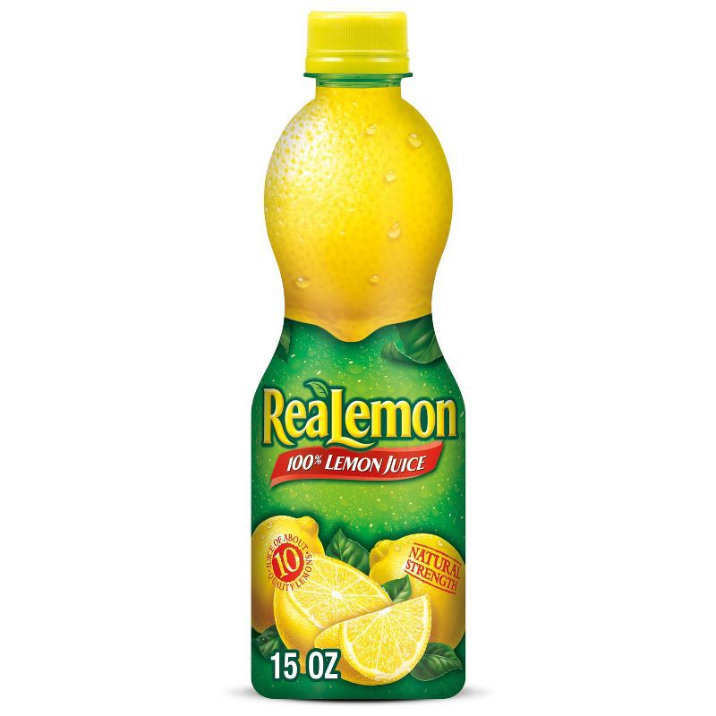 slide 1 of 6, ReaLemon 100% Lemon Juice - 15 fl oz Bottle, 15 fl oz