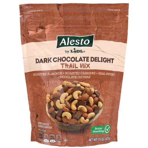 slide 1 of 1, Alesto trail mix, dark chocolate delight, 15 oz / 13 oz