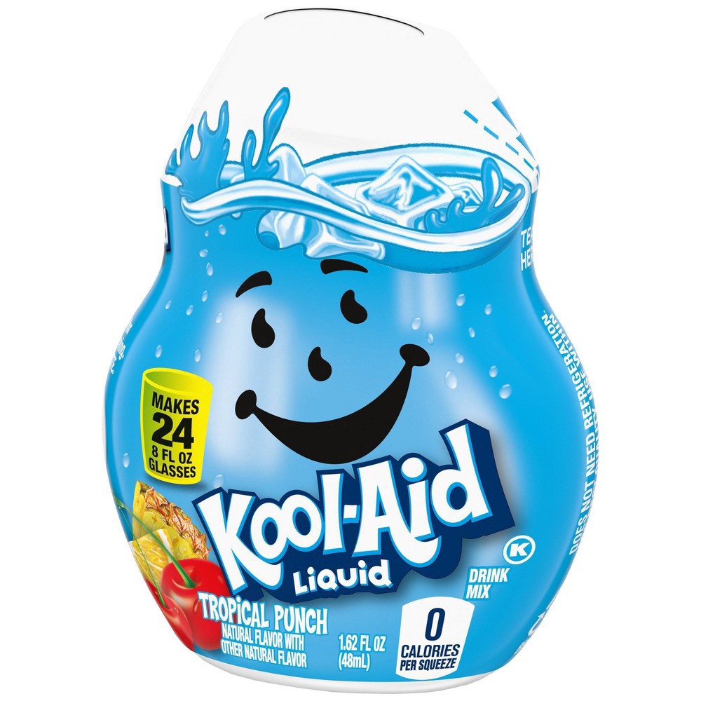 slide 2 of 10, Kool-Aid Liquid Tropical Punch Naturally Flavored Soft Drink Mix, 1.62 oz