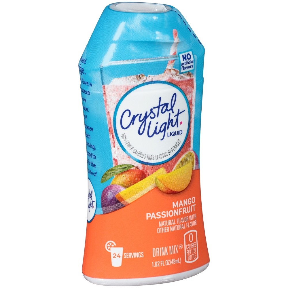 slide 2 of 8, Crystal Light Liquid Mango Passionfruit Drink Mix Bottle, 1.62 fl oz