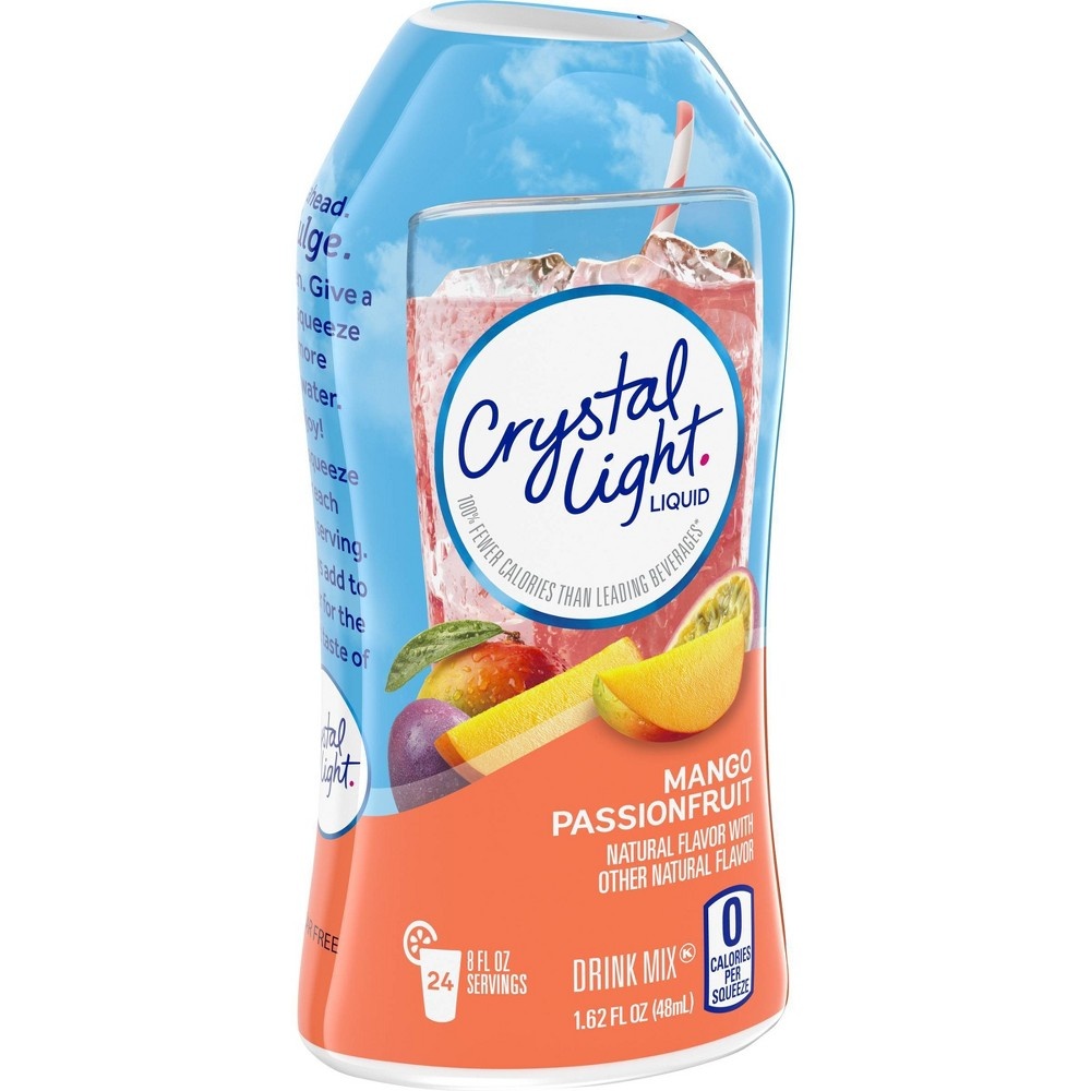 slide 5 of 8, Crystal Light Liquid Mango Passionfruit Drink Mix Bottle, 1.62 fl oz