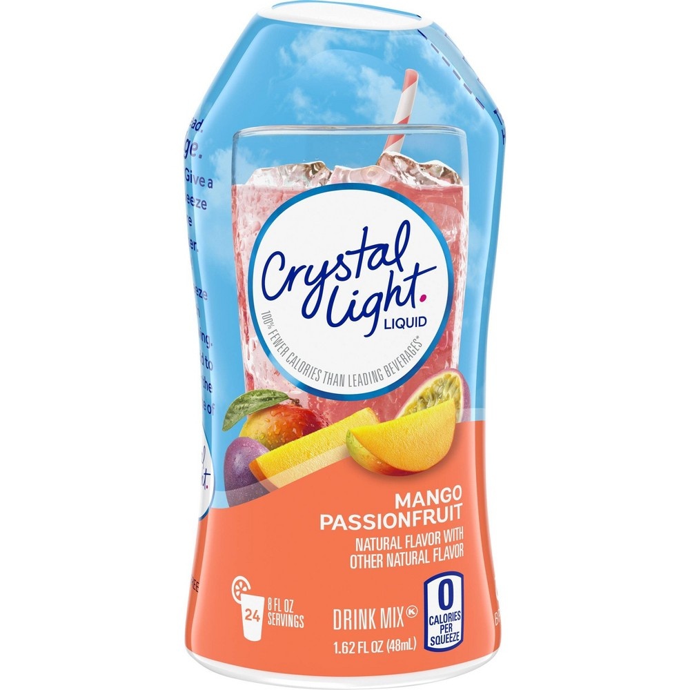 slide 6 of 8, Crystal Light Liquid Mango Passionfruit Drink Mix Bottle, 1.62 fl oz