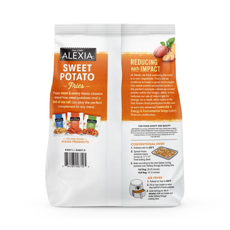 slide 7 of 9, Alexia Frozen Vegan Sweet Potato Fries - 20oz, 20 oz