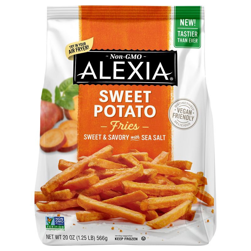 slide 1 of 9, Alexia Frozen Vegan Sweet Potato Fries - 20oz, 20 oz