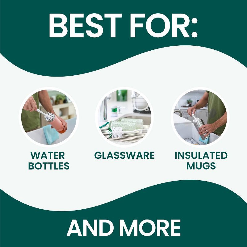 slide 4 of 12, Scotch-Brite Bottle Brush, 1 ct