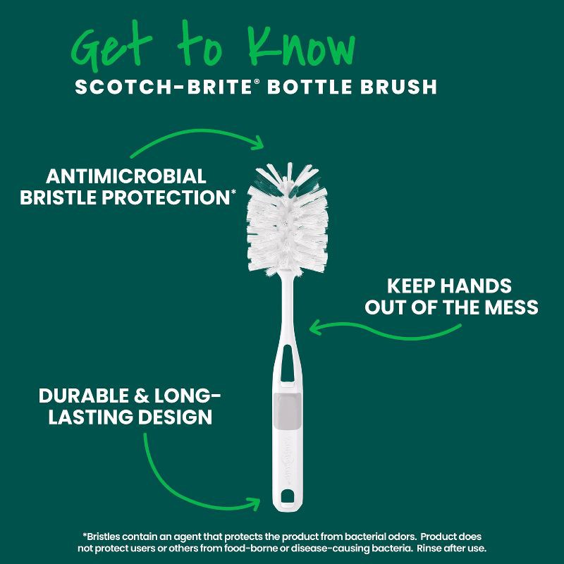 slide 12 of 12, Scotch-Brite Bottle Brush, 1 ct