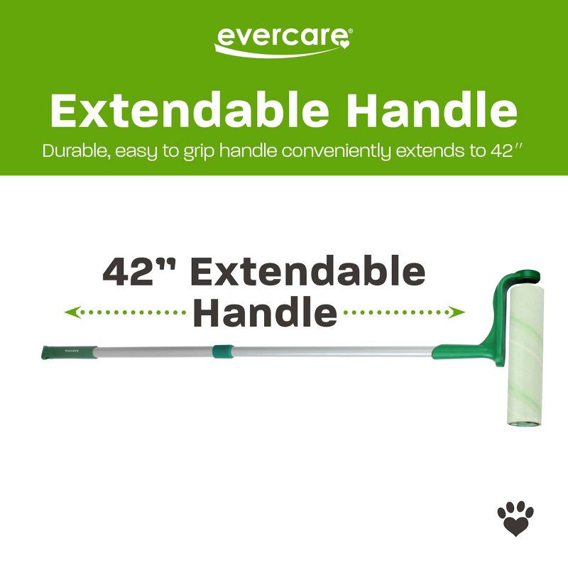 slide 7 of 7, Evercare Mega Extendable Lint Roller - 25 Layer - 11.11 sq ft, 11.11 sq ft