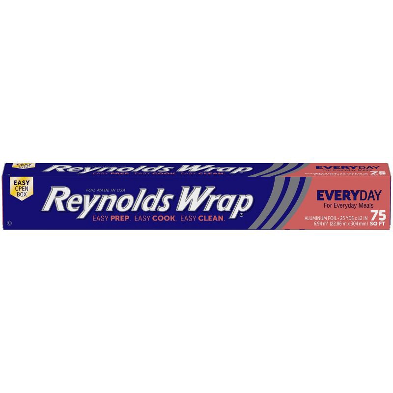 slide 1 of 7, Reynolds Wrap Standard Aluminum Foil - 75 sq ft, 75 sq ft