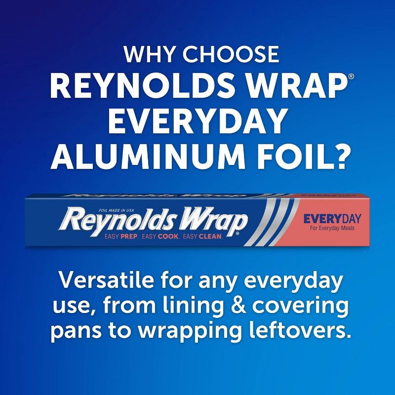 slide 8 of 8, Reynolds Wrap Standard Aluminum Foil - 200 sq ft, 200 sq ft