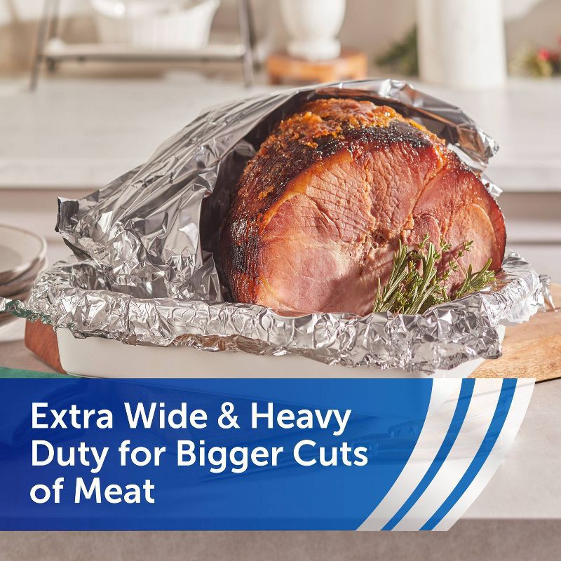 slide 6 of 10, Reynolds Wrap Heavy Duty Wide Aluminum Foil - 75 sq ft, 75 sq ft