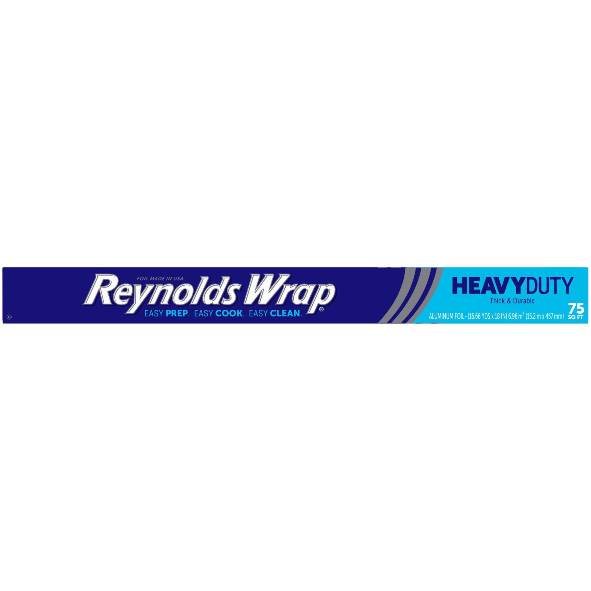 slide 1 of 10, Reynolds Wrap Heavy Duty Wide Aluminum Foil - 75 sq ft, 75 sq ft