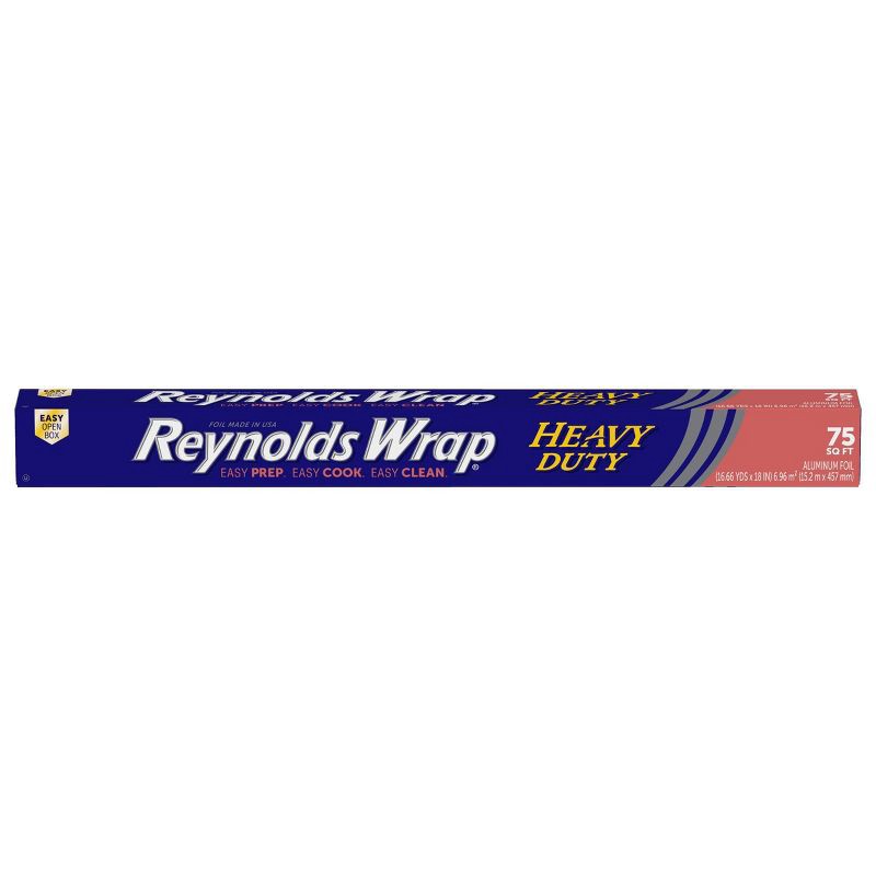 slide 1 of 10, Reynolds Wrap Heavy Duty Wide Aluminum Foil - 75 sq ft, 75 sq ft