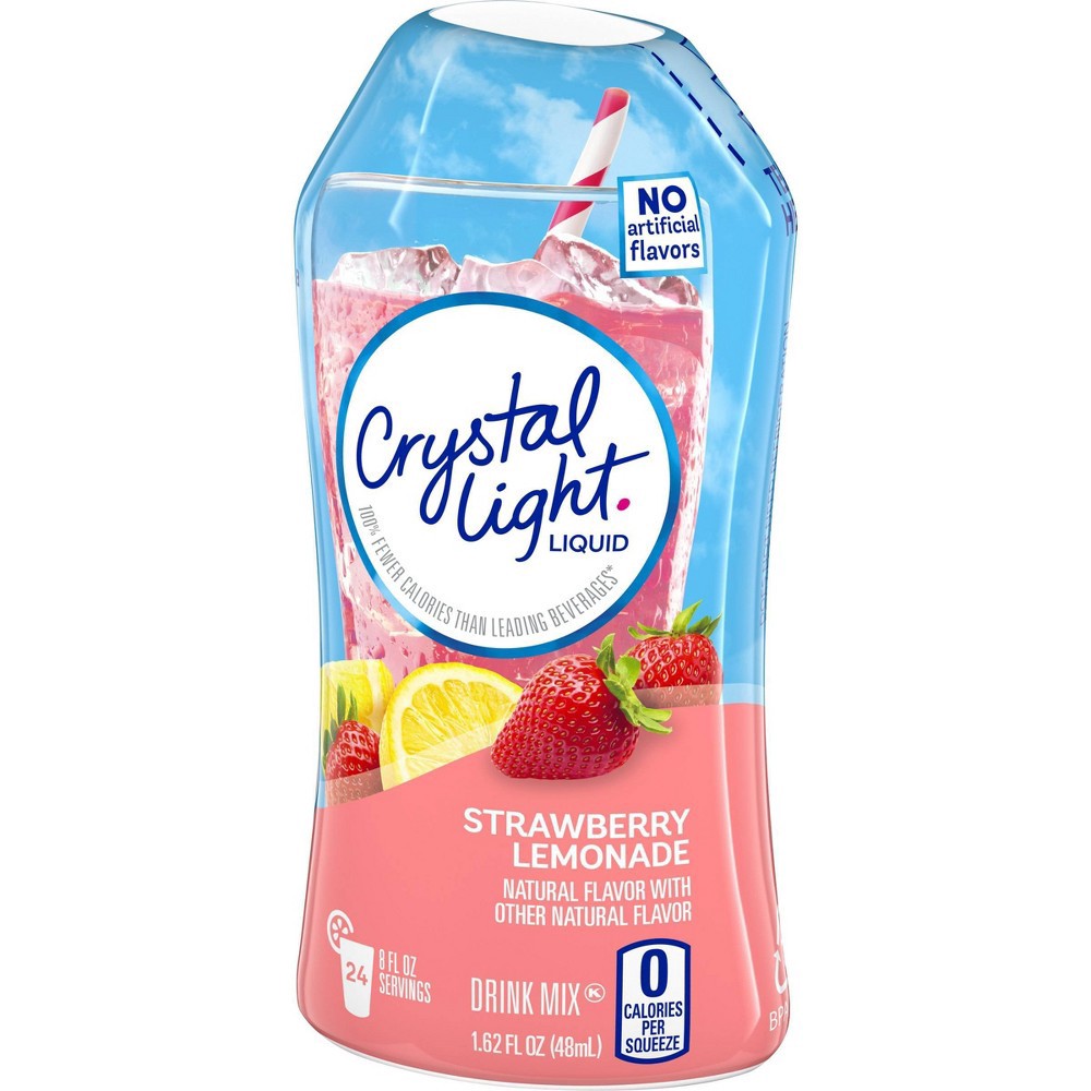 slide 4 of 9, Crystal Light Liquid Strawberry Lemonade Drink Mix - 1.62 fl oz Bottle, 1.62 fl oz