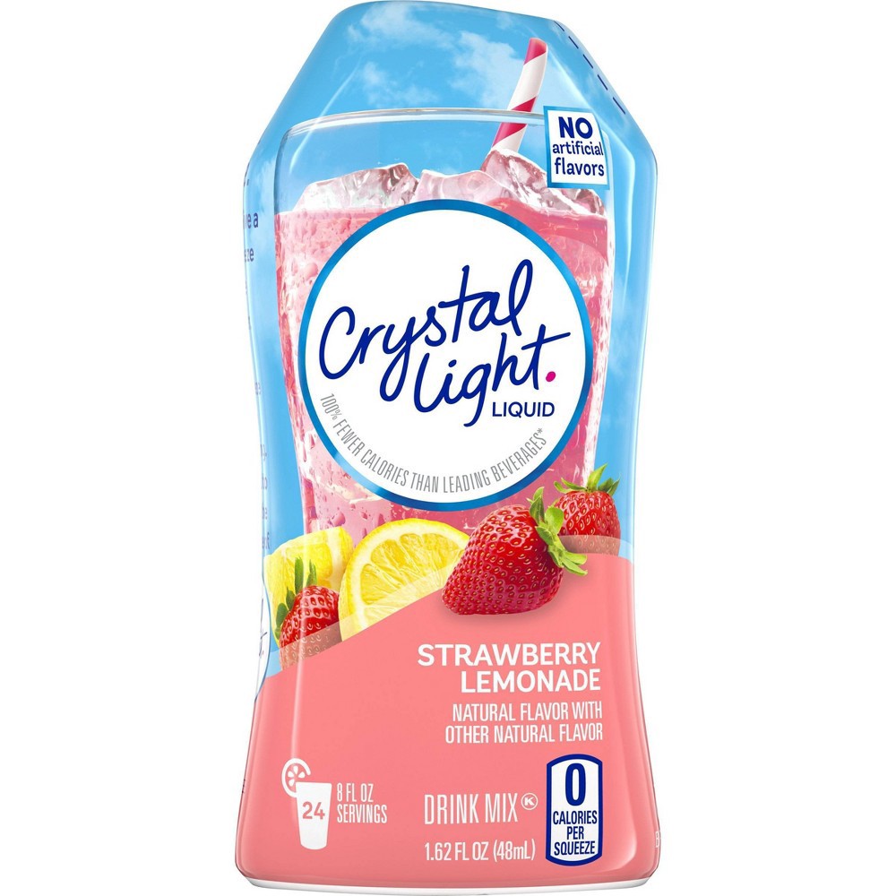 slide 5 of 9, Crystal Light Liquid Strawberry Lemonade Drink Mix - 1.62 fl oz Bottle, 1.62 fl oz