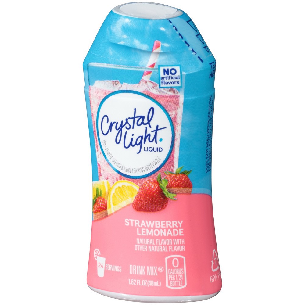 slide 9 of 9, Crystal Light Liquid Strawberry Lemonade Drink Mix - 1.62 fl oz Bottle, 1.62 fl oz