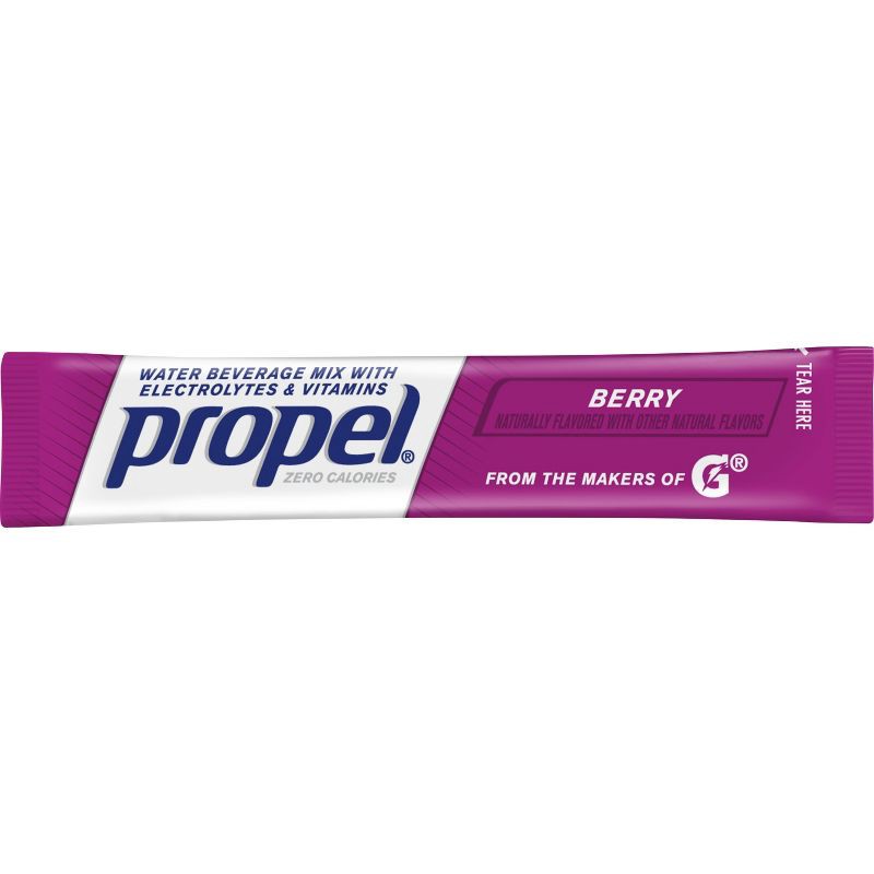 slide 5 of 10, Propel Zero Berry Water Beverage Mix - 10pk/0.08oz Pouches, 10 ct, 0.08 oz