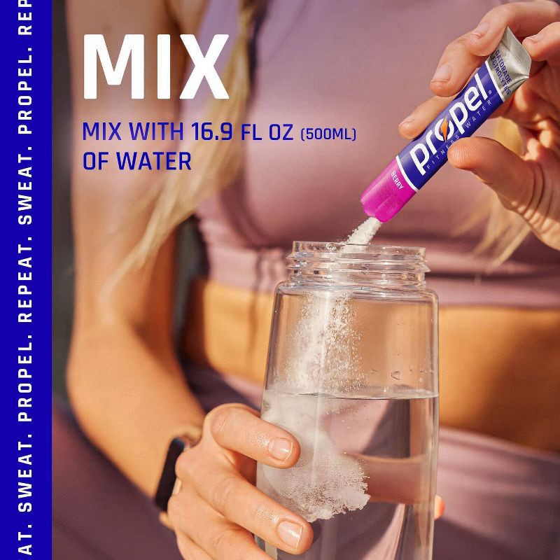 slide 10 of 10, Propel Zero Berry Water Beverage Mix - 10pk/0.08oz Pouches, 10 ct, 0.08 oz