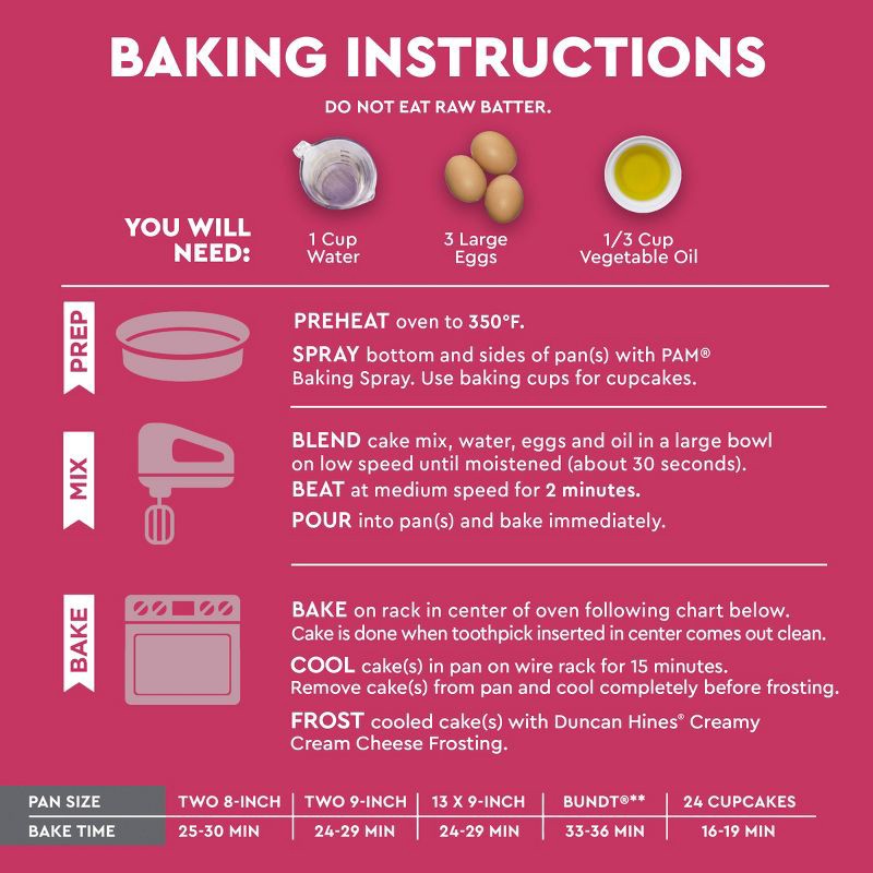 slide 4 of 7, Duncan Hines Red Velvet Cake Mix - 15.25oz, 15.25 oz