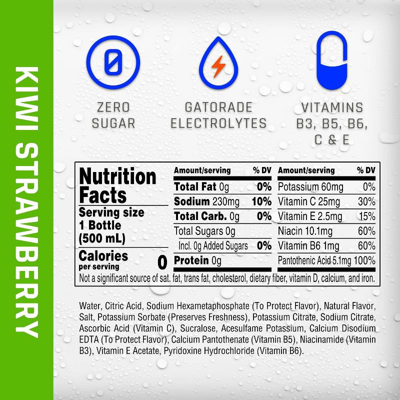 slide 2 of 11, Propel Zero Kiwi Strawberry Nutrient Enhanced Water - 6pk/16.9 fl oz Bottles, 6 ct; 16.9 fl oz