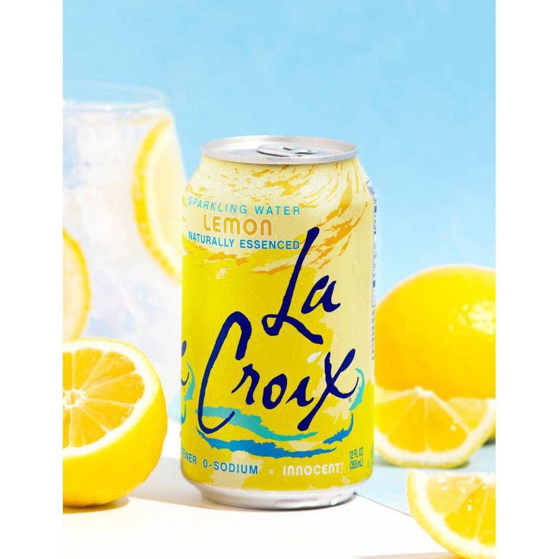 slide 3 of 6, LaCroix Sparkling Water Lemon - 8pk/12 fl oz Cans, 8 ct; 12 fl oz