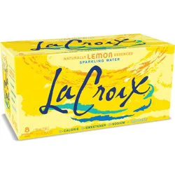 LaCroix Sparkling Water Lemon - 8pk/12 fl oz Cans