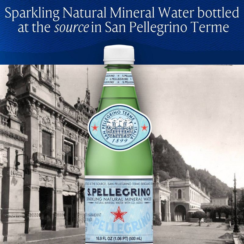 slide 3 of 8, Sanpellegrino San Pellegrino Sparkling Natural Mineral Water - 12pk/16.9 fl oz Bottles, 12 ct; 16.9 fl oz