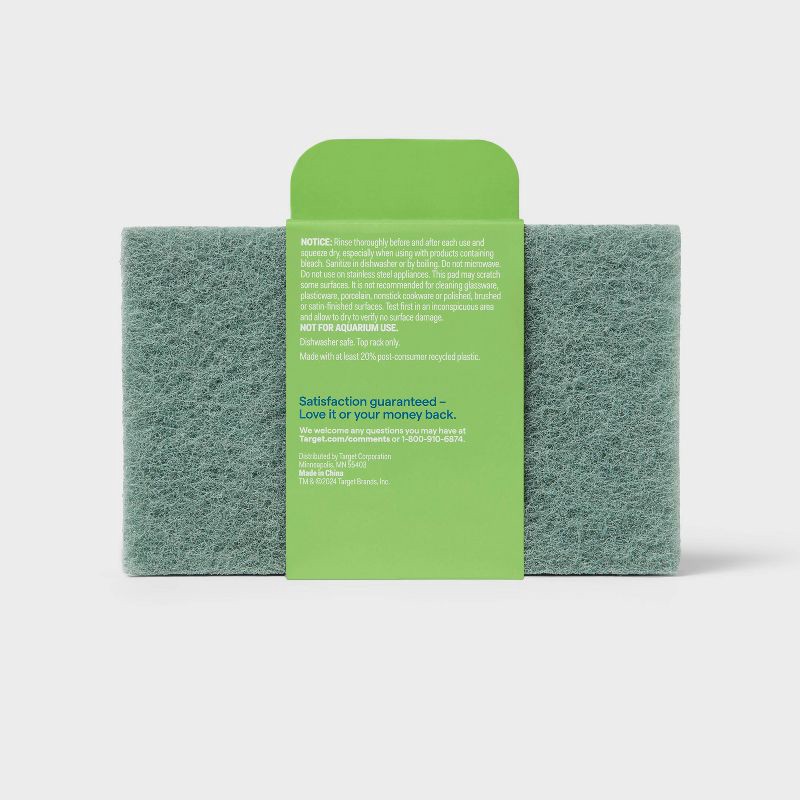 slide 3 of 3, Heavy Duty Scouring Pads - 4ct - up&up™, 4 ct