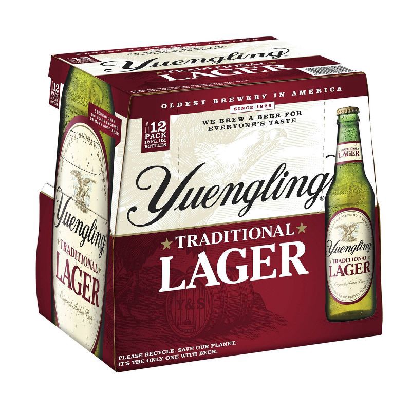 slide 1 of 4, Yuengling Traditional Lager Beer - 12pk/12 fl oz Bottles, 12 ct; 12 fl oz