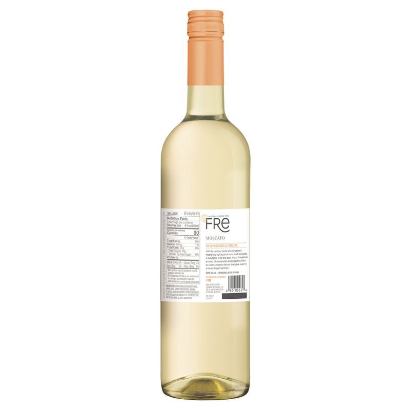 slide 6 of 6, FRE Non-Alcoholic Moscato White Wine - 750ml Bottle, 750 ml