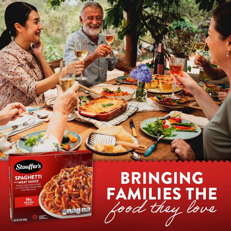 slide 4 of 8, Stouffer's Spaghetti With Meat Sauce Meal Frozen Dinner - 12oz, 12 oz