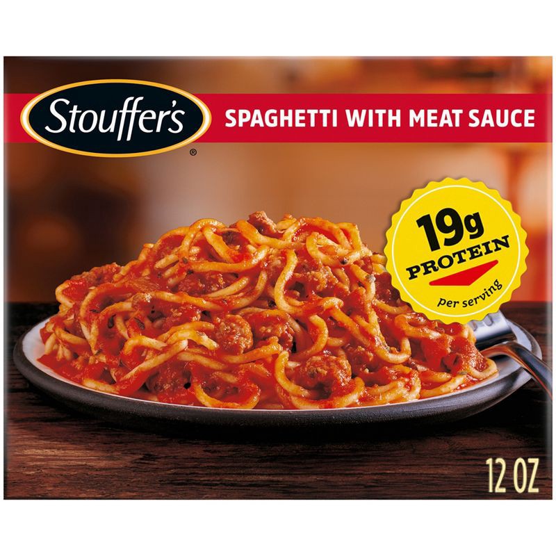 slide 1 of 8, Stouffer's Spaghetti With Meat Sauce Frozen Dinner - 12oz, 12 oz