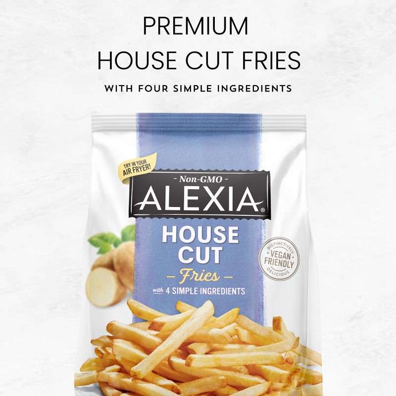 slide 3 of 5, Alexia Frozen House Cut Fries - 28oz, 28 oz