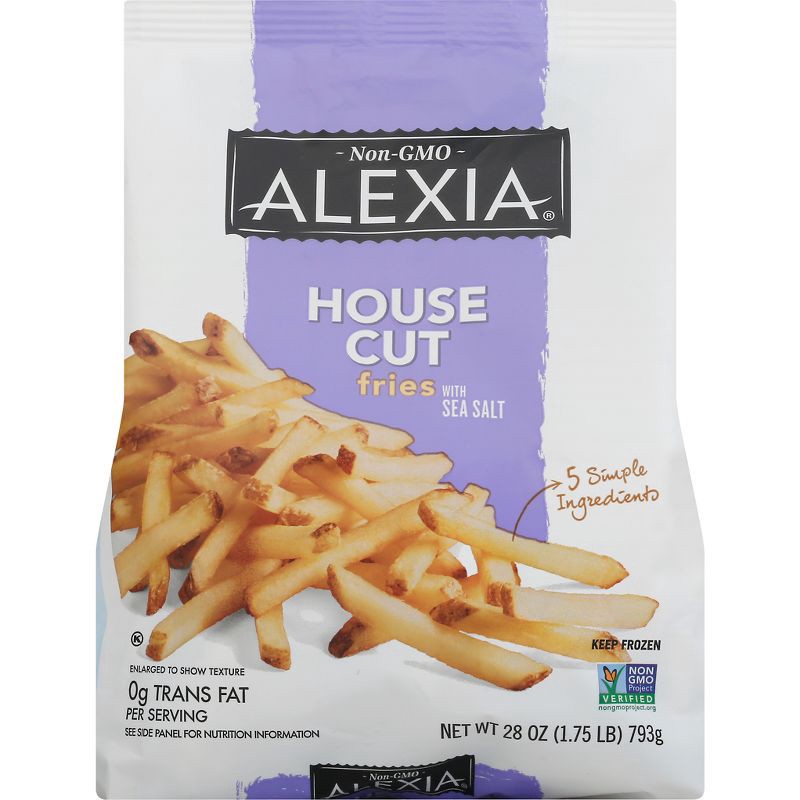 slide 1 of 4, Alexia Frozen House Cut Fries - 28oz, 28 oz